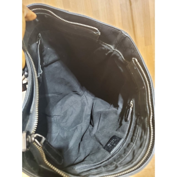 Authentic Gucci Imprime Monogram North South Studded Black GG Leather To… - Picture 13 of 16